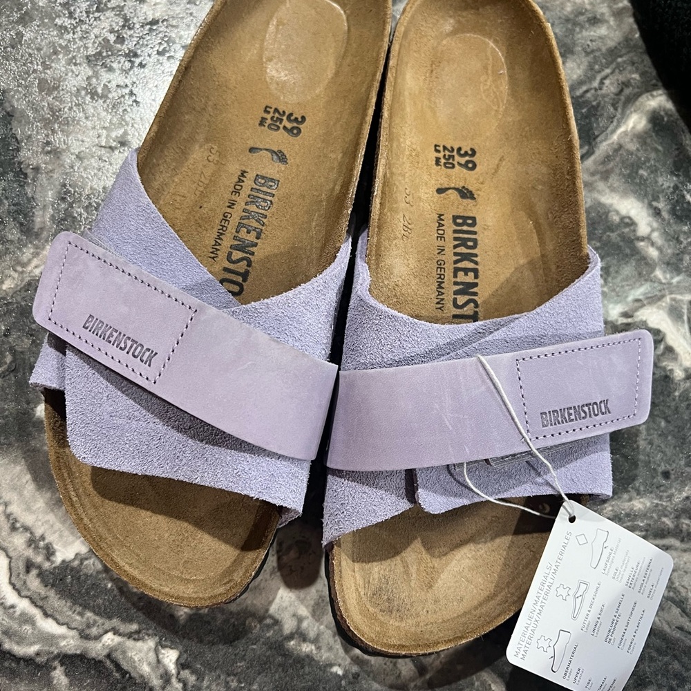 NEW Birkenstock Oita Suede Sandal - Purple - NARROW - EU 39/ US 8